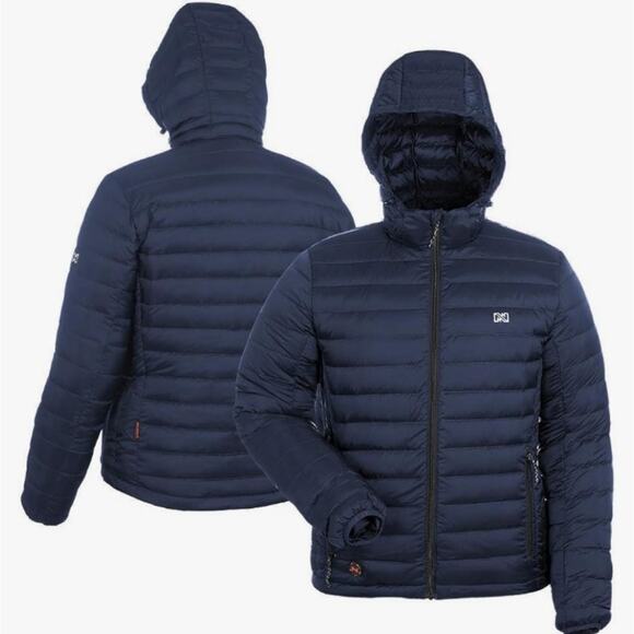 NWT Fieldsheer Mobile Warming "Ridge"  Battery Heated Down Jacket in Navy 3XL - Picture 1 of 7
